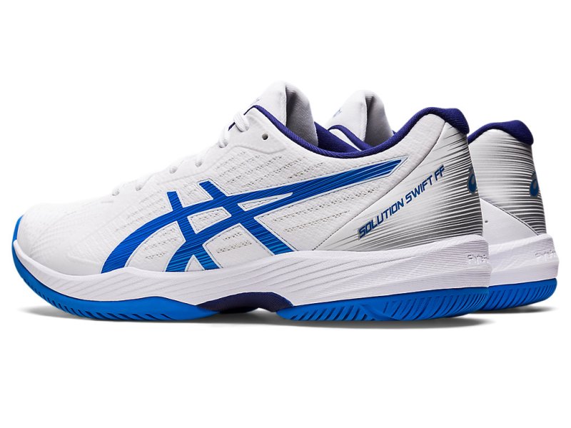 Zapatos de Tenis Asics Solution Swift FF Hombre Blancos Azules | MX3053-444