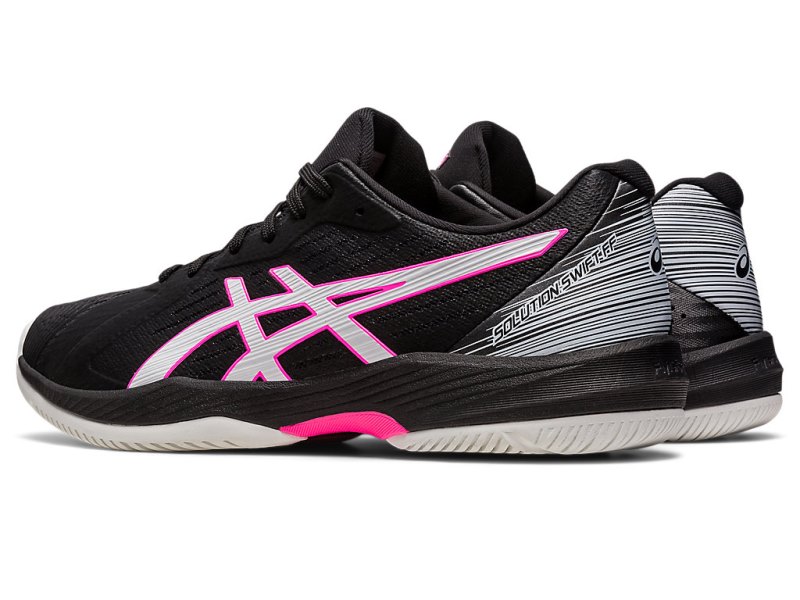 Zapatos de Tenis Asics Solution Swift FF Hombre Negros Rosas | MX5145-300