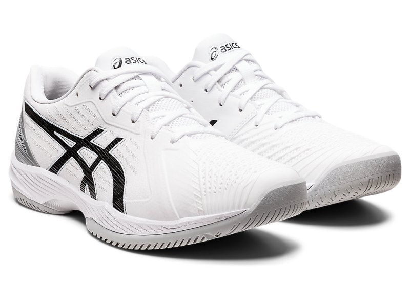 Zapatos de Tenis Asics Solution Swift FF Hombre Blancos Negros | MX5682-591