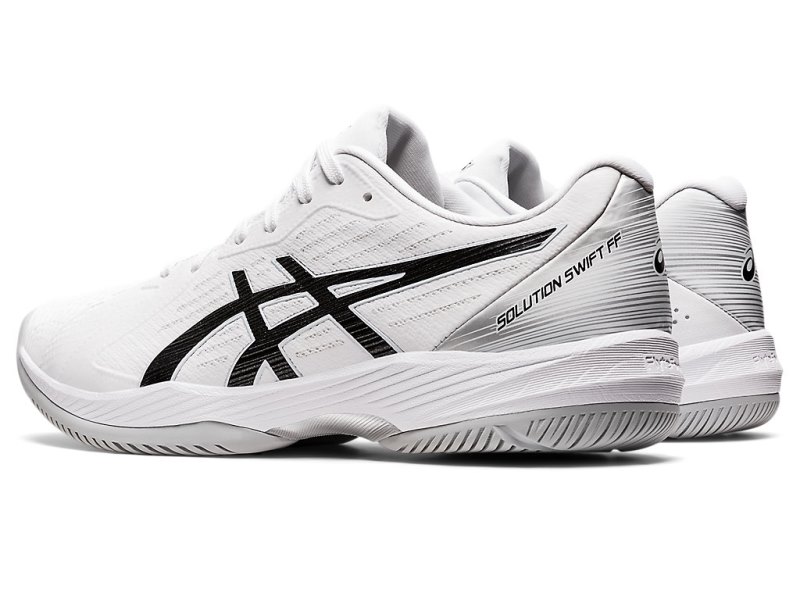 Zapatos de Tenis Asics Solution Swift FF Hombre Blancos Negros | MX5682-591