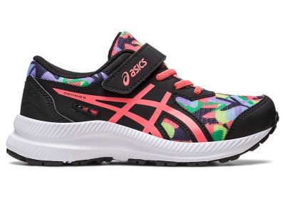 Tenis Sports Asics Contend 8 Niños Negros Coral | MX4625-273