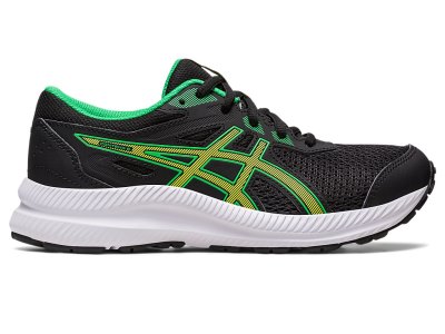 Tenis Sports Asics Contend 8 Niños Negros Verdes Claro | MX7230-778