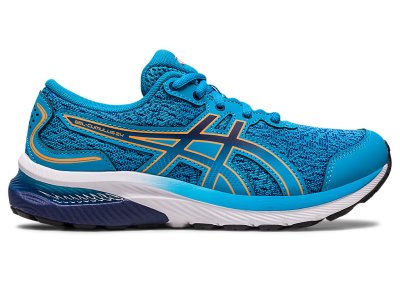 Tenis Sports Asics Gel-cumulus 24 Niños Azules Naranjas | MX2586-122