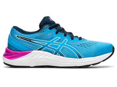 Tenis Sports Asics Gel-eXCite 8 Niños Turquesa Claro Blancos | MX7639-227