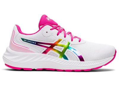 Tenis Sports Asics Gel-eXCite 9 Niños Blancos Rosas | MX4489-159