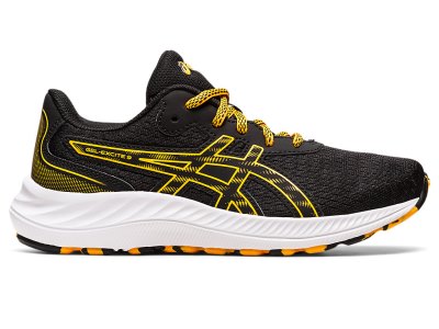 Tenis Sports Asics Gel-eXCite 9 Niños Negros Amarillos | MX1690-846