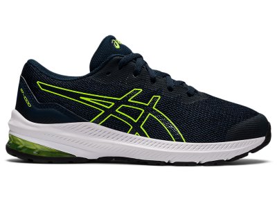 Tenis Sports Asics Gt-1000 11 Niños Azules Verdes | MX0830-202