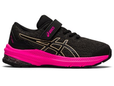 Tenis Sports Asics Gt-1000 11 Niños Grises Oscuro Amarillos | MX8406-544