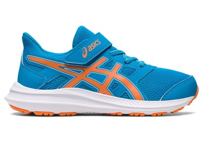 Tenis Sports Asics Jolt 4 Niños Azules Naranjas | MX4818-861