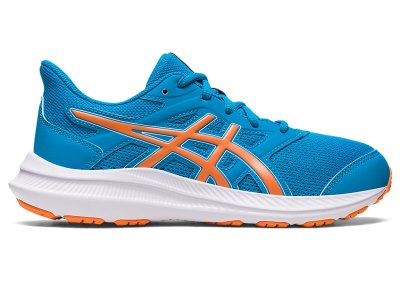 Tenis Sports Asics Jolt 4 Niños Azules Naranjas | MX7476-311