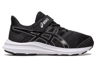 Tenis Sports Asics Jolt 4 Niños Negros Blancos | MX1184-368