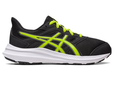 Tenis Sports Asics Jolt 4 Niños Negros Verdes Claro | MX9964-774