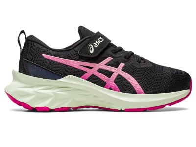 Tenis Sports Asics Novablast 2 Niños Negros Rosas | MX0091-752