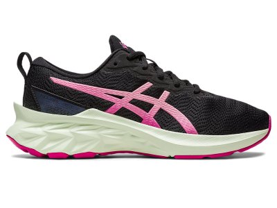 Tenis Sports Asics Novablast 2 Niños Negros Rosas | MX8493-766