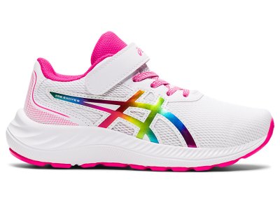 Tenis Sports Asics PRE EXCite 9 Niños Blancos Rosas | MX9544-877