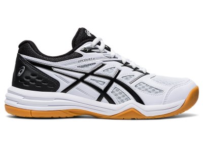 Tenis Sports Asics Upcourt 4 Niños Blancos Negros | MX9624-145