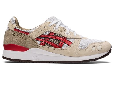 Tenis Asics Gel-lyte III OG Mujer Grises Rojos | MX1836-642