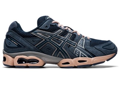 Tenis Asics Gel-nimbus 9 Hombre Azules Grises Oscuro | MX8359-719