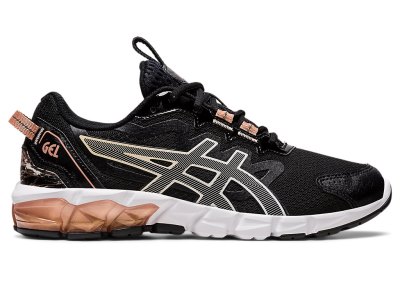 Tenis Asics Gel-quantum 90 Mujer Negros Rosas Dorados | MX6632-887