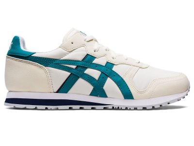 Tenis Asics Oc Runner Hombre Creme Verdes | MX9625-528