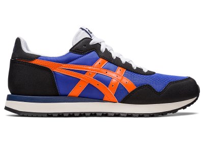 Tenis Asics Tiger Runner II Hombre Azules Naranjas | MX6828-211