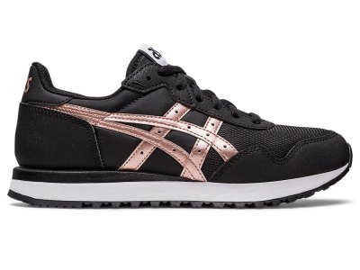 Tenis Asics Tiger Runner II Mujer Negros Rosas Dorados | MX1219-221