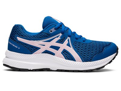 Tenis Para Correr Asics Contend 7 Niños Azules Rosas | MX0936-878