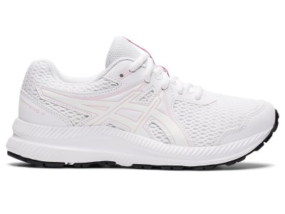 Tenis Para Correr Asics Contend 7 Niños Blancos Rosas | MX2863-662