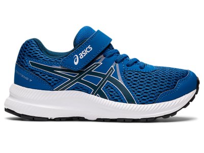 Tenis Para Correr Asics Contend 7 Niños Azules Azules | MX9329-647