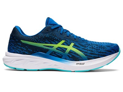 Tenis Para Correr Asics Dynablast 2 Hombre Azules Verdes | MX9821-469