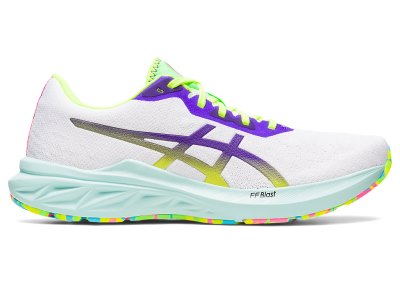 Tenis Para Correr Asics Dynablast 2 Mujer Blancos Azul Rey | MX5825-988