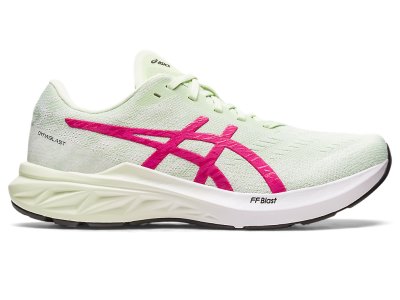 Tenis Para Correr Asics Dynablast 3 Mujer Verdes Rosas | MX0479-784