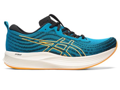 Tenis Para Correr Asics Evoride Speed Hombre Azules Naranjas | MX8720-807