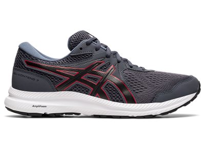 Tenis Para Correr Asics Gel-contend 7 (4E) Hombre Grises Rojos | MX7248-130