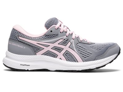 Tenis Para Correr Asics Gel-contend 7 (D) Mujer Grises Rosas | MX3049-965