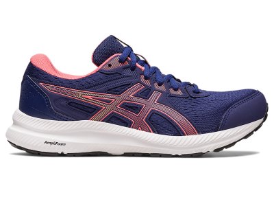 Tenis Para Correr Asics Gel-contend 8 Mujer Azules Azules Coral | MX1884-906