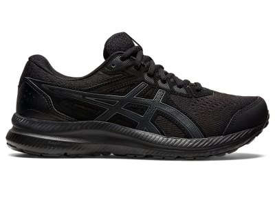 Tenis Para Correr Asics Gel-contend 8 Mujer Negros Grises | MX3399-063