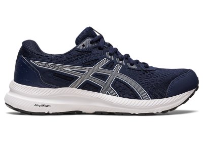 Tenis Para Correr Asics Gel-contend 8 Mujer Negros Azules | MX7569-404