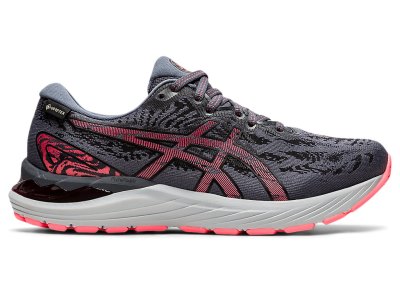 Tenis Para Correr Asics Gel-cumulus 23 G-TX Mujer Grises Negros | MX5694-648