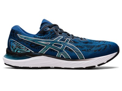 Tenis Para Correr Asics Gel-cumulus 23 Hombre Azules Plateados | MX9650-354