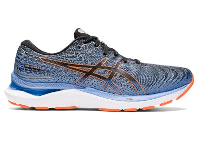 Tenis Para Correr Asics Gel-cumulus 24 Hombre Negros Naranjas | MX6527-319