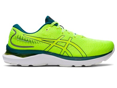 Tenis Para Correr Asics Gel-cumulus 24 Hombre Amarillos Verdes Oscuro | MX8797-174