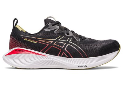 Tenis Para Correr Asics Gel-cumulus 25 Hombre Negros Rojos | MX9474-782