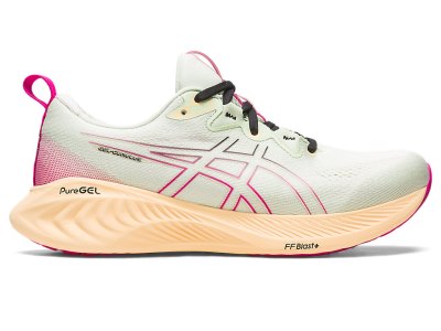 Tenis Para Correr Asics Gel-cumulus 25 Mujer Verdes Rosas | MX9328-683