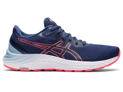 Tenis Para Correr Asics Gel-eXCite 8 (D) Mujer Azules Coral | MX1369-027