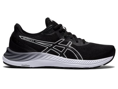 Tenis Para Correr Asics Gel-eXCite 8 Mujer Negros Blancos | MX2084-316