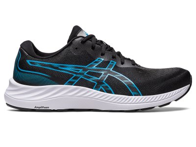 Tenis Para Correr Asics Gel-eXCite 9 Hombre Negros Azules | MX3477-325