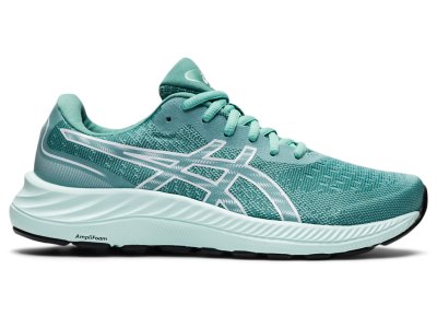 Tenis Para Correr Asics Gel-eXCite 9 Mujer Verdes Blancos | MX6306-454