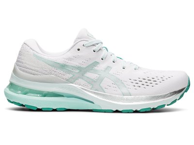 Tenis Para Correr Asics Gel-kayano 28 Mujer Blancos Verdes | MX6545-567