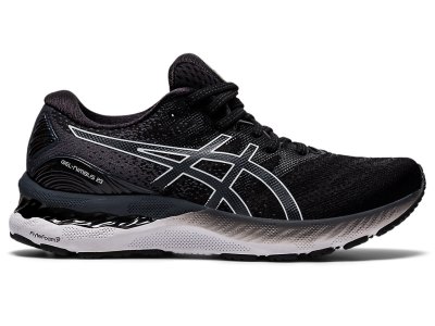 Tenis Para Correr Asics Gel-nimbus 23 (D) Mujer Negros Blancos | MX0021-496